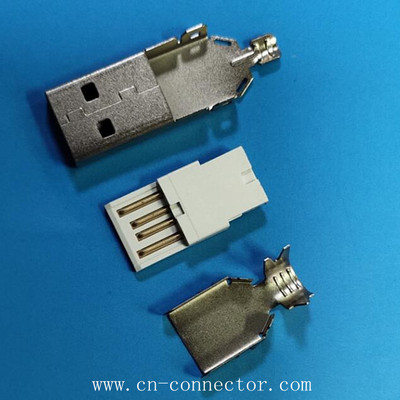 USB2.0 AM焊線三件式