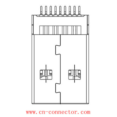 USB3.0 AM 卧贴 沉板
