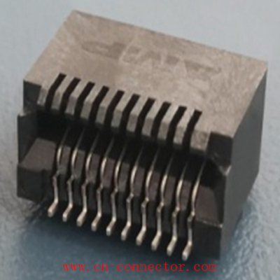 0.8間距 SFP+Connector 20p 40p SMT TYPE SMT 鍍金 LCP